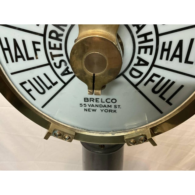 Circa 1945 Engine Order Ships Telegraph For Sale - Image 9 of 12