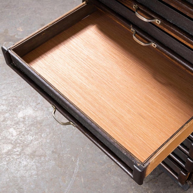 1930s Multi Drawer Collectors Bank of Drawers, 1930s For Sale - Image 5 of 10