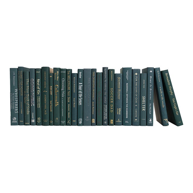 Decorative Books - Forest Books - Green Books by the Foot For Sale