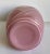 Vintage Postmodern Deco Ribbed Pink Glass Vase For Sale - Image 9 of 10