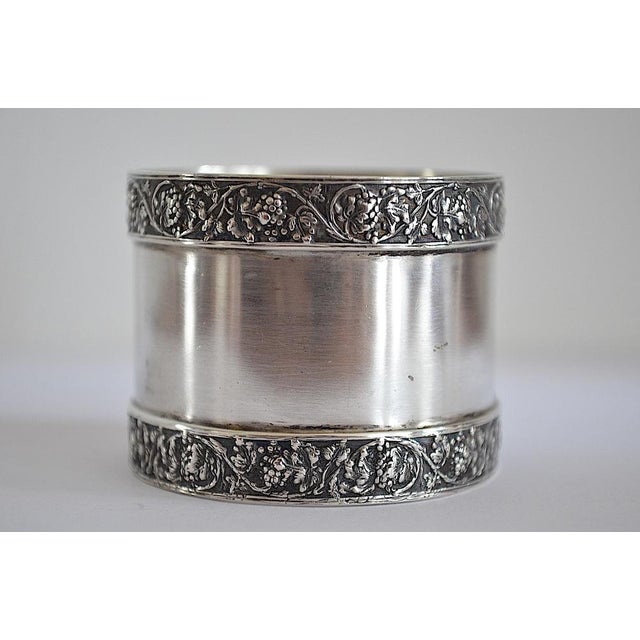 Antique 800 Silver Grapevine Napkin Ring, 1920s For Sale - Image 4 of 4