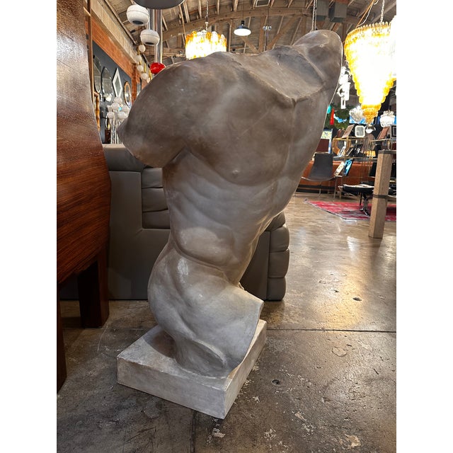 Sculpture Materials Plaster Cast of "Gladiatore Borghese", Late 1970s, Italy For Sale - Image 7 of 9