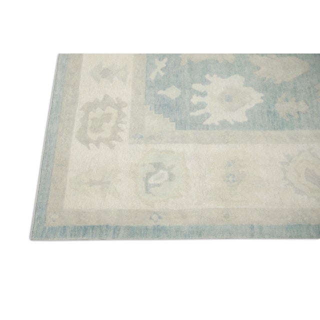 Modern Turkish Oushak Rug 8'2" x 9'2" For Sale - Image 4 of 7