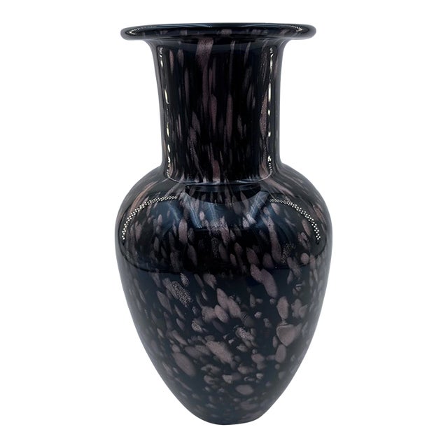Vintage Murano Franco Moretti Signed Vase For Sale