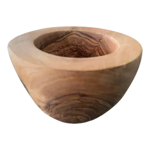 1970s Handmade Wood Burl Bowl