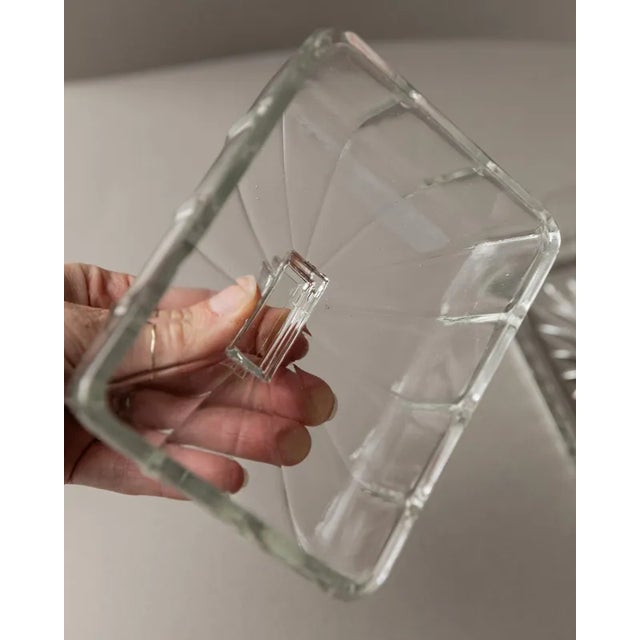 Vintage Butter Dish in Glass, 1940s For Sale - Image 9 of 10