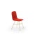 Tria gold upholstered, chili by colé italia with lorenz & kaz dimensions: h 82.5, d 52, w 58 cm materials: plywood chair;...