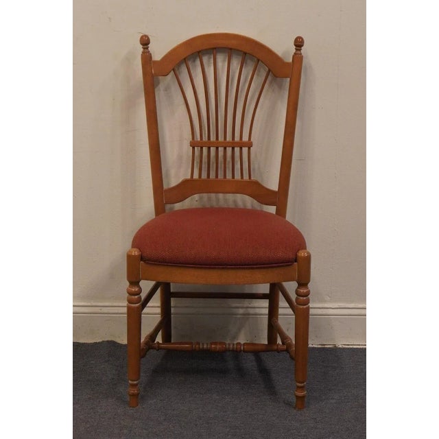 Ethan Allen Country French Collection Wheat Back Dining Side Chair 26 6201 246 Finish Chairish
