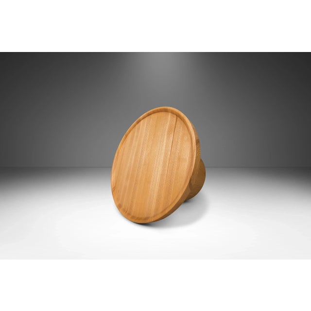 Studio Craft Organic Modern Coffee Table in Solid Ash by Mark Leblanc, Usa For Sale - Image 10 of 12