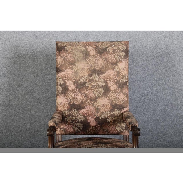 Antique Baroque Chair with Carving, 1880 For Sale - Image 6 of 18