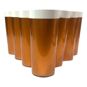 1960's Mid Century Modern Tall Insulated Copper Tumblers - Set of 7
