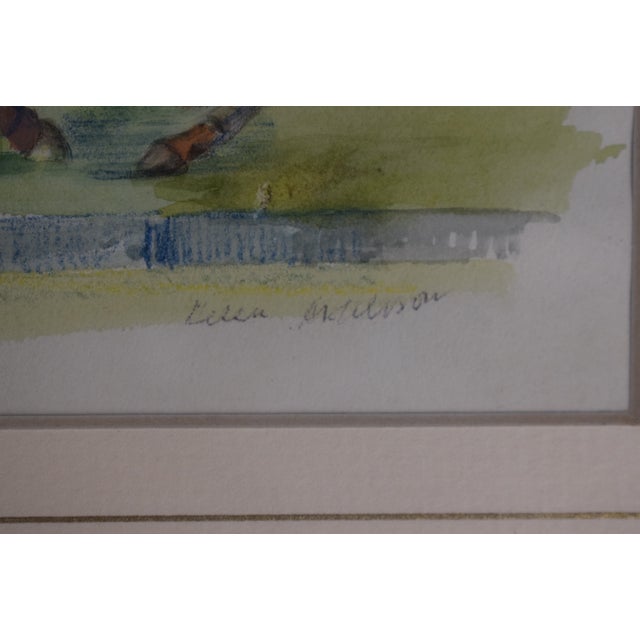 British Polo Match #5 Watercolour by Helen Anderson (British, 20th Century) For Sale - Image 4 of 5
