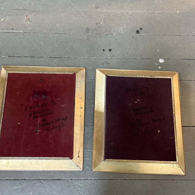Two Contemporary Abstract Paintings by Stephen Heigh “Equality #1-2” (Set of Two) For Sale In Philadelphia - Image 6 of 6