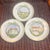 These are vintage Longchamp France canapé or appetizer plates in the "Wine Chateau" pattern- 6 plates.