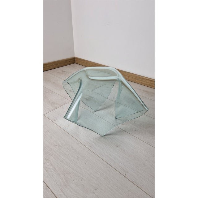 Cartoccio Centerpiece in Curved Glass from Fontana Arte, 1990s For Sale - Image 6 of 10