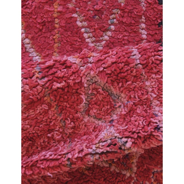 Tribal Red Moroccan Rug - 10 X 6.4 Ft For Sale - Image 4 of 7