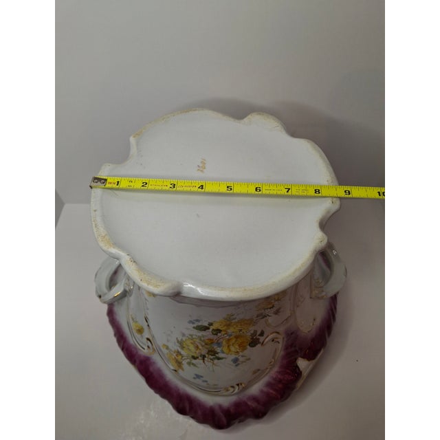 Up for purchase is this breathtakingly elegant Late Victorian Porcelain Jardinière. This substantial centerpiece captures...