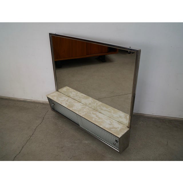 Herman Miller 1950’s Mid-Century Modern Chrome & Glass Medicine Cabinet For Sale - Image 4 of 12