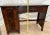 Brown 1930s Art Deco Wall Desk Petite Size Four Dovetail Jointed Drawers Two Tone Walnut For Sale - Image 8 of 11