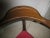 Wood Corner Chair With Cotton Fabric Seat in Burgundy Color And Medium Tone Wood Style:Farmhouse Color:Medium Wood Tone...