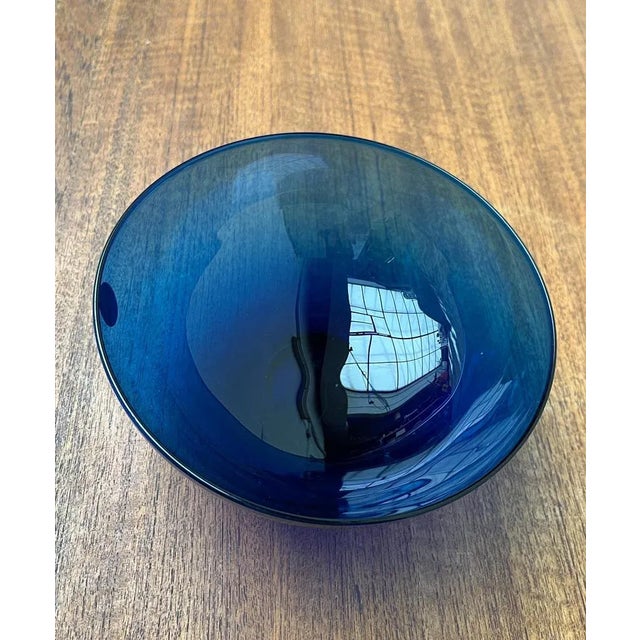 Royal Copenhagen Postmodern Danish Crystal Glass Bowl by Anja Kjaer for Royal Copenhagen For Sale - Image 4 of 11