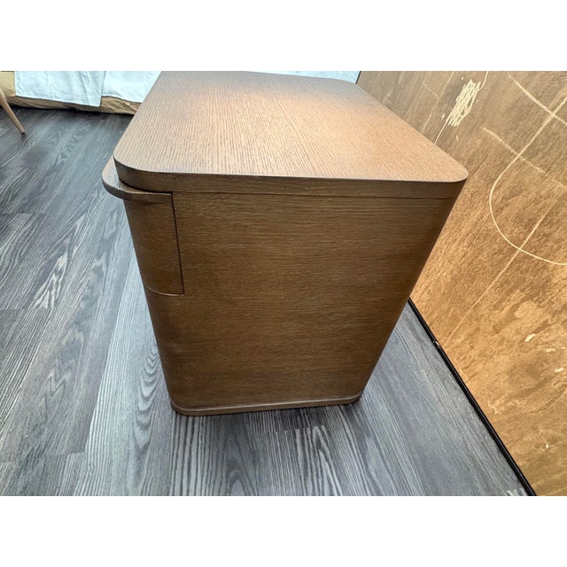 Rh Ligné Open Nightstand 26" – Brown Brushed Oak For Sale - Image 9 of 18