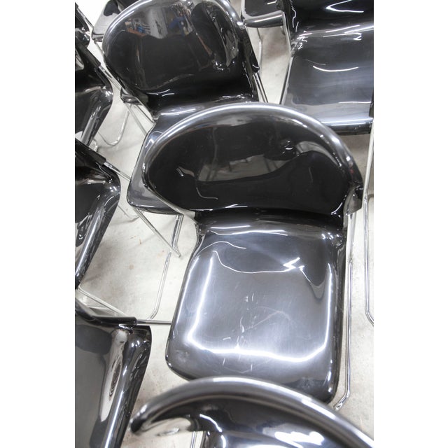 Set of 29 model SM400 chairs designed by Gerd Lange in the 1980s for Drabert. They were manufactured in 2009 as evidenced...