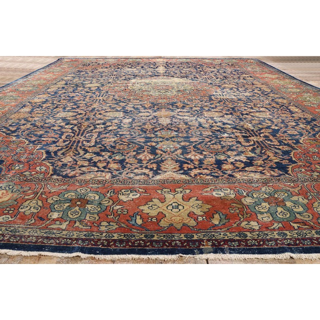 Late 19th Century Persian Sultanabad Rug, 13'11 X 19'02 For Sale - Image 9 of 10
