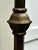 Vintage Brass Four Arm Gas Electric Chandelier For Sale - Image 9 of 11