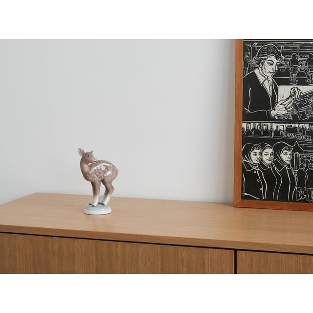 Danish Porcelain Deer Figurine from Bing & Grondahl, 1970s For Sale - Image 10 of 11