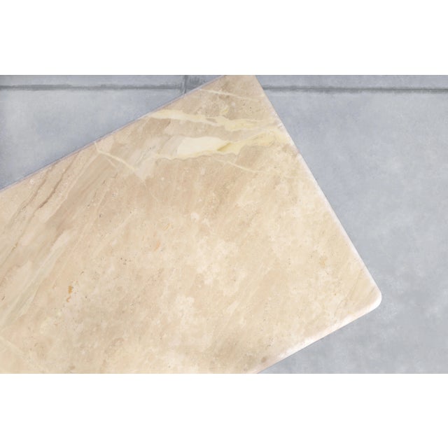Vintage Italian Modern Travertine Coffee Table, 1980s For Sale - Image 10 of 10
