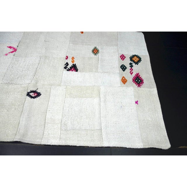 Textile Vintage Hemp Patchwork Runner Rug, 1960s For Sale - Image 7 of 10