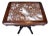 Antique Aesthetic Movement Victorian Carved Mahogany Marble Top Parlor Side Table For Sale