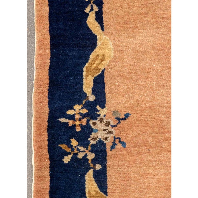 Art Deco Chinese Art Deco Rug, 3' 8.5" X 1' 11.5" For Sale - Image 3 of 7