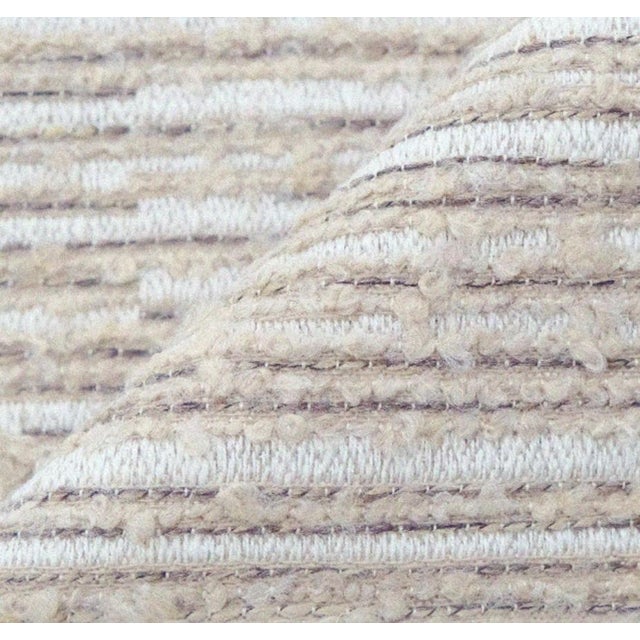 19-Inch Square Pillow With Three-Dimensional Line Jacquard For Sale - Image 4 of 6