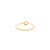 Not Yet Made - Made To Order Dainty 14k Yellow Gold Circle Diamond Halo Ring Size 7 For Sale - Image 5 of 12