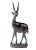 Vintage Hand-Carved Hardwood Gazelle Figurine For Sale - Image 4 of 7