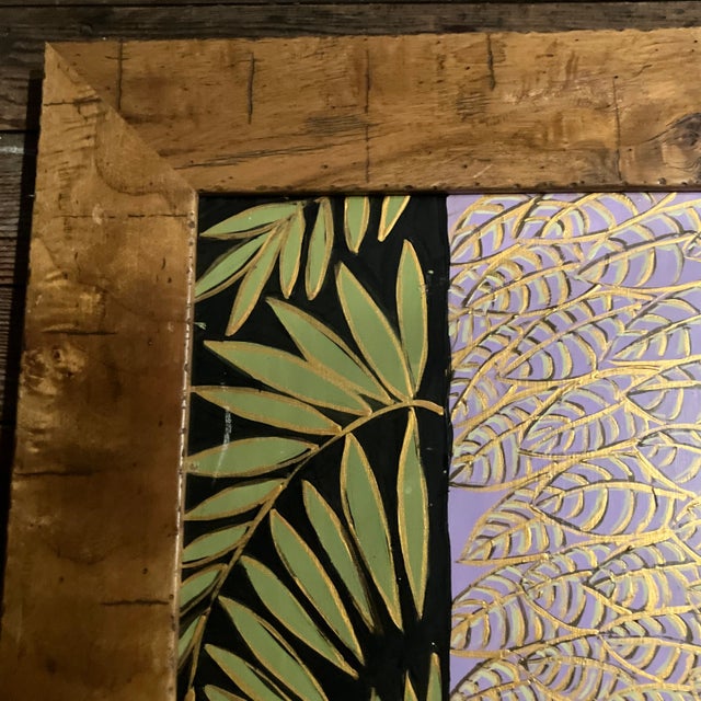 Contemporary Original Folk Art Interior Painting by Judy Henn “She’s Always So Positive” For Sale - Image 4 of 6