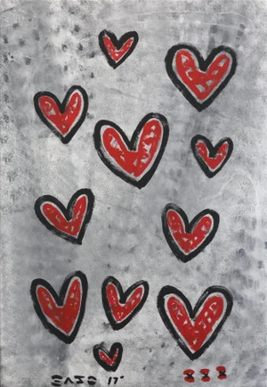 "True Hearts" Original Pop Artwork on Canvas by Gary John