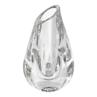 Saint Louis Cristal, France Stunning Heavy 7" Crystal Teardrop Vase by $975List Price For Sale