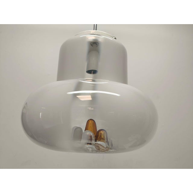 Glass Suspension Light from AV Mazzega, 1970s For Sale - Image 6 of 13