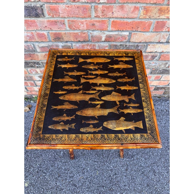 Late 19th Century 19th Century English Bamboo Table For Sale - Image 5 of 9