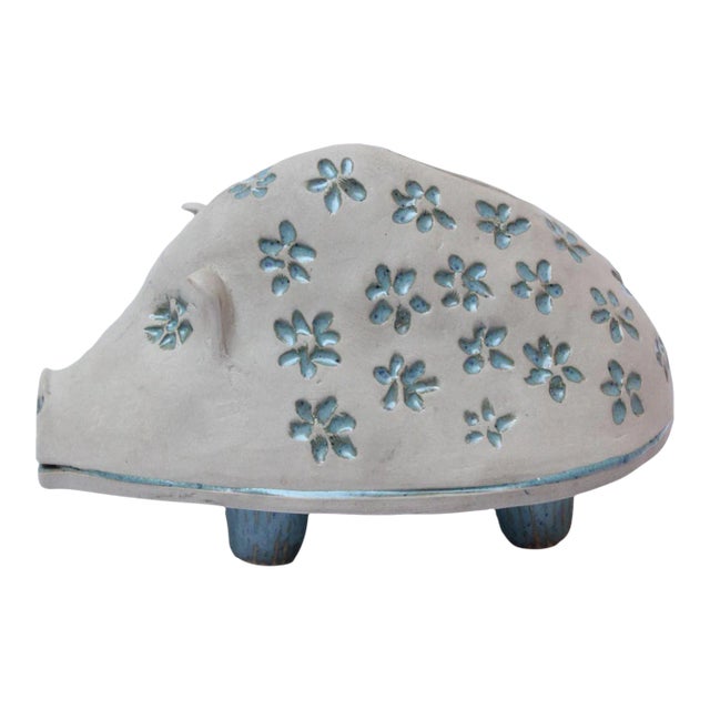 Studio Pottery Piggy Bank by David Gil and Yusuke Aida for Bennington Potters For Sale