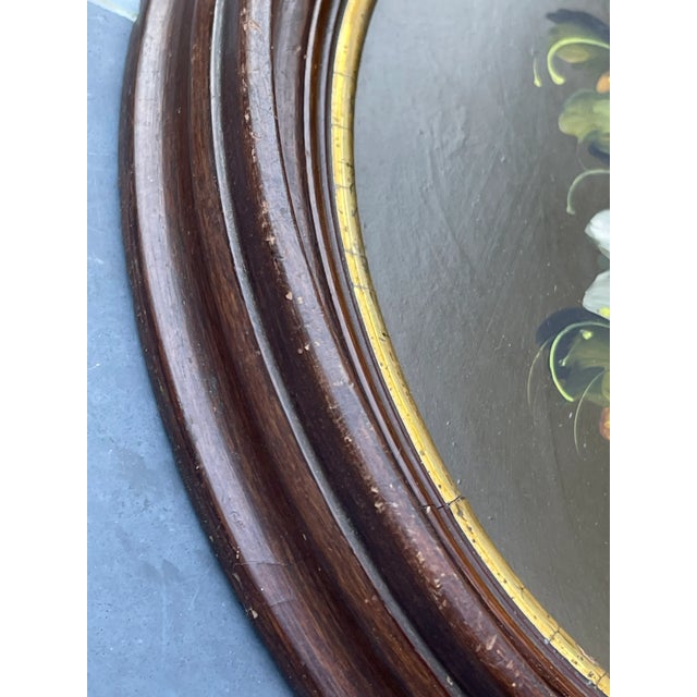 Fantastic Original Vintage Oil Painting Victorian Floral Still Life Pansies Dogwood Antique Frame For Sale - Image 4 of 7