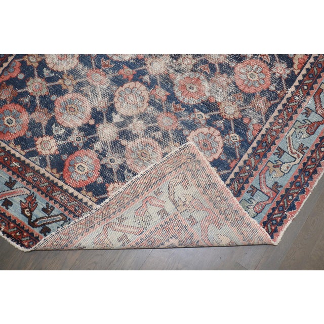 Early 20th Century Worn Persian Mini Khani Malayer Rug - 4'4" x 6'2" For Sale - Image 4 of 7