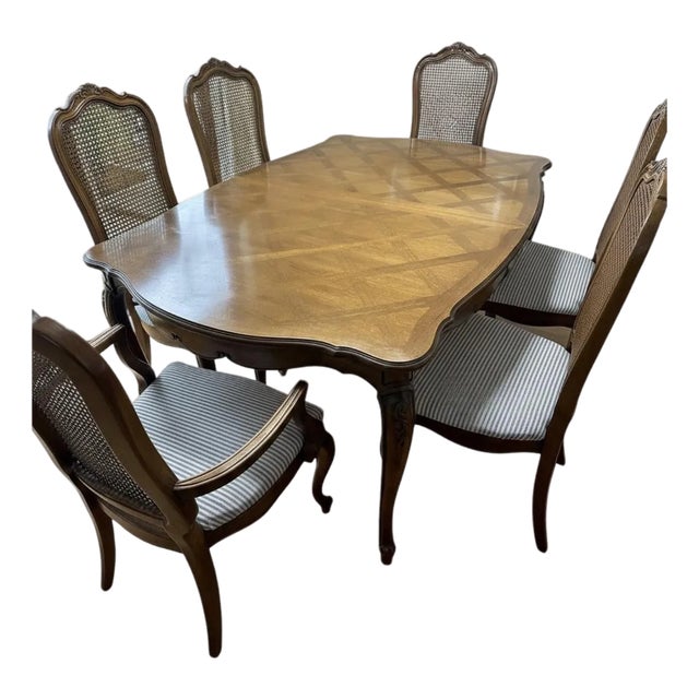1970s Thomasville French Ptovinciall Dining Table Chairs Not Included! For Sale