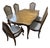 1970s Thomasville French Ptovinciall Dining Table With Six Cane Back Chairs For Sale