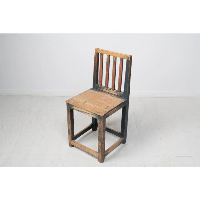 Wood 19th Century Swedish Folk Art Chair For Sale - Image 7 of 10