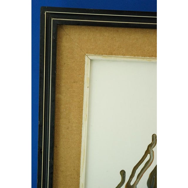 Luis Guevara Moreno, Abstract-Surrealist Oil Lamps, Mixed Media Painting, 1970s For Sale - Image 16 of 18