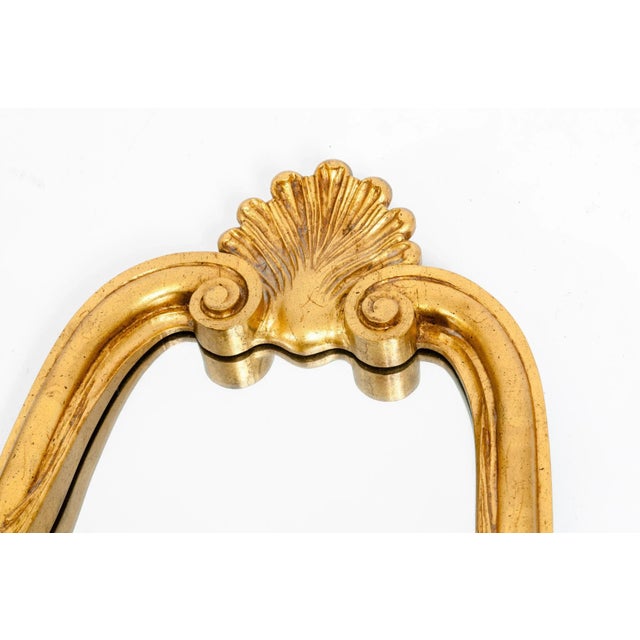 Traditional Antique Giltwood Frame Hanging Wall Mirror - a Pair For Sale - Image 3 of 13